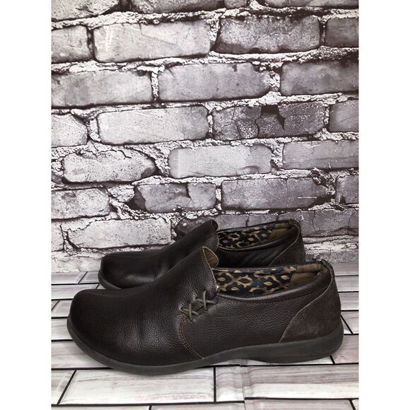Abeo Eastbourne Dark Brown Leather Slip On Comfort Shoes Women’s Sz 10M US/41EU - Picture 9 of 16
